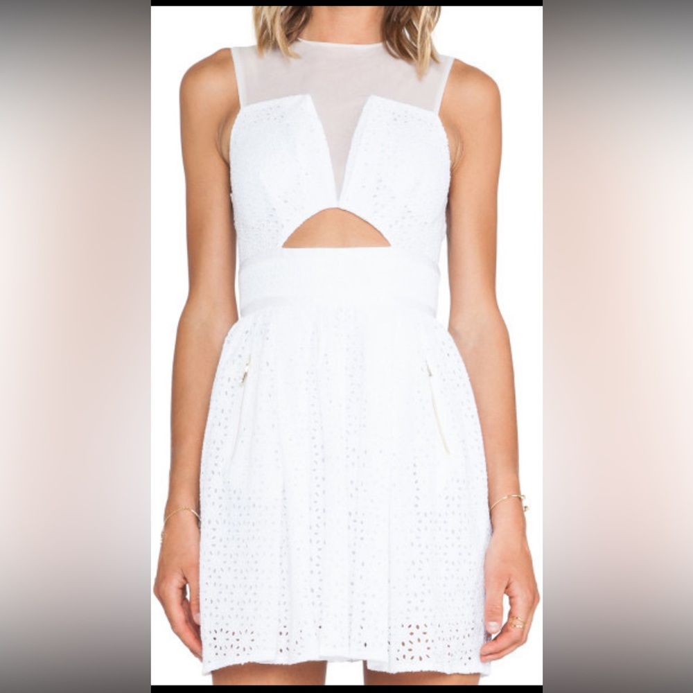 NWT REVOLVE THREE FLOOR PRECISELY MINI DRESS IN W… - image 3